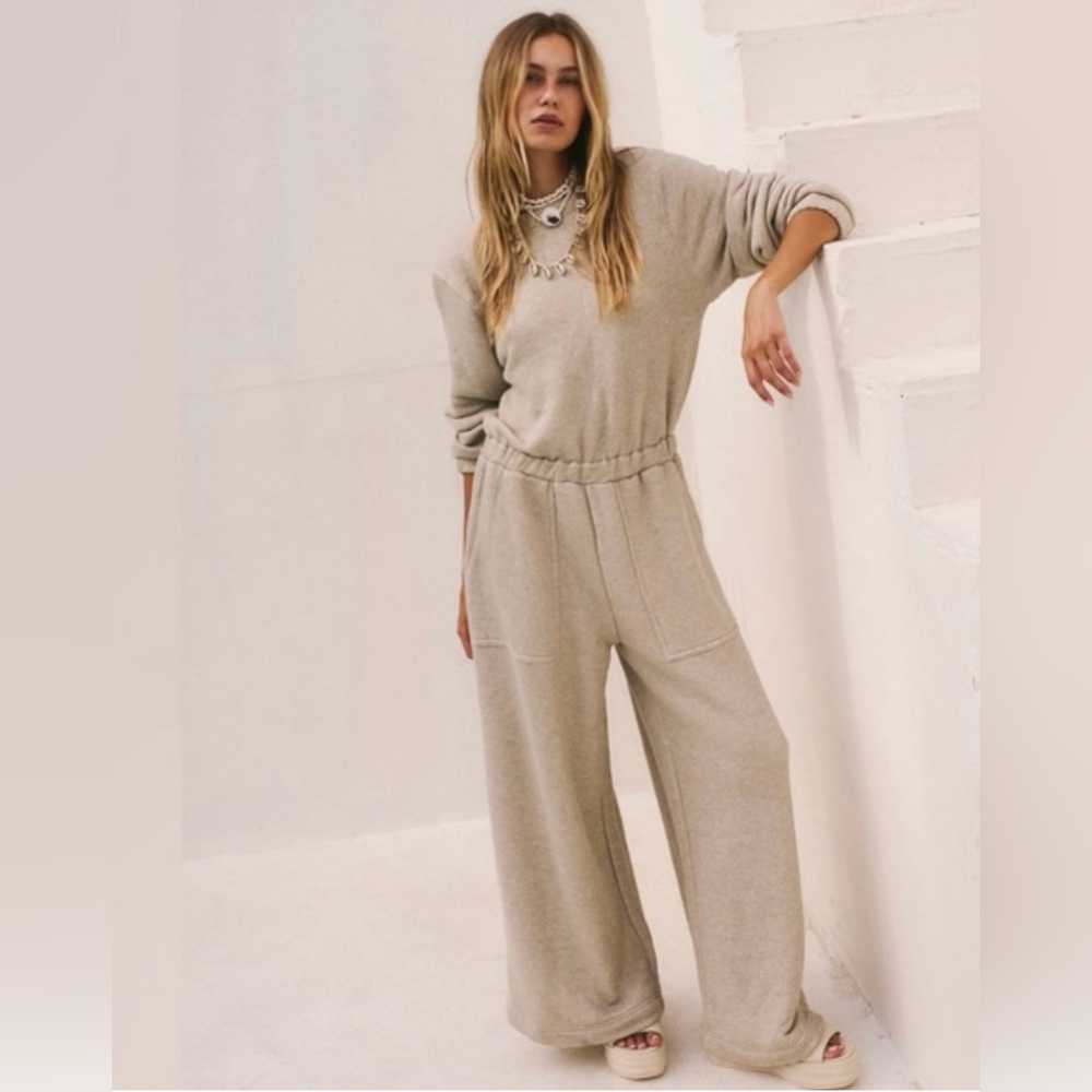 (NWOT) Free People Darla One-Piece In Heathered Tan Size M - Picture 4 of 13